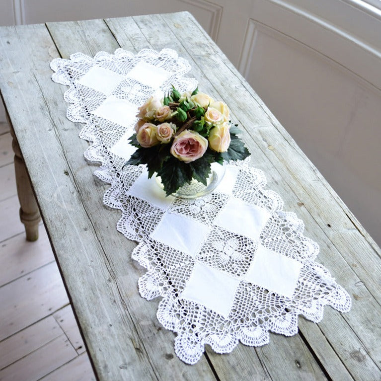 Image of Lace & Linen Table Runner