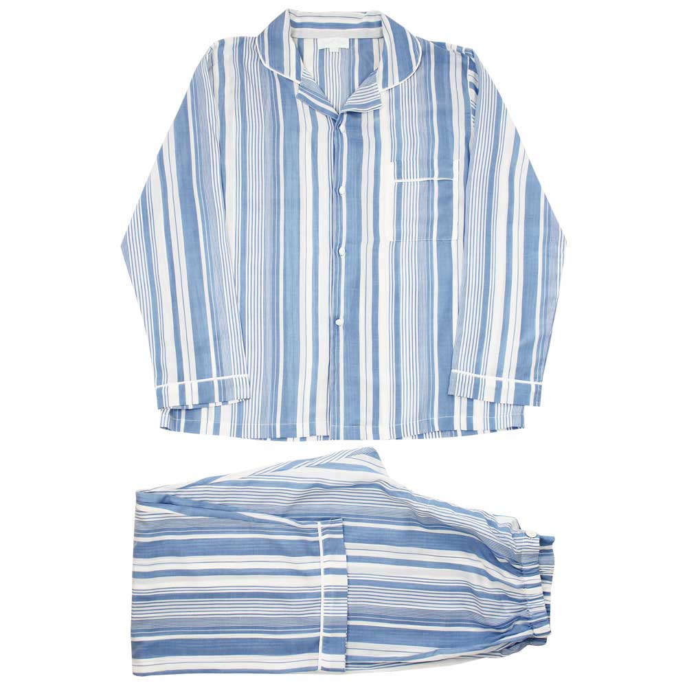 Pyjama Enfant Rayé Bleu & Blanc Louis