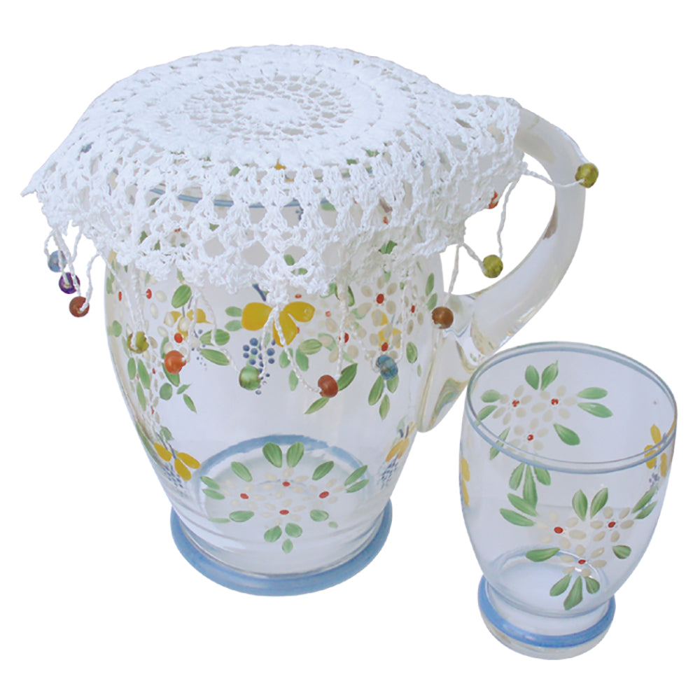 Image of 2 Pack Beaded Lace Jug Cover