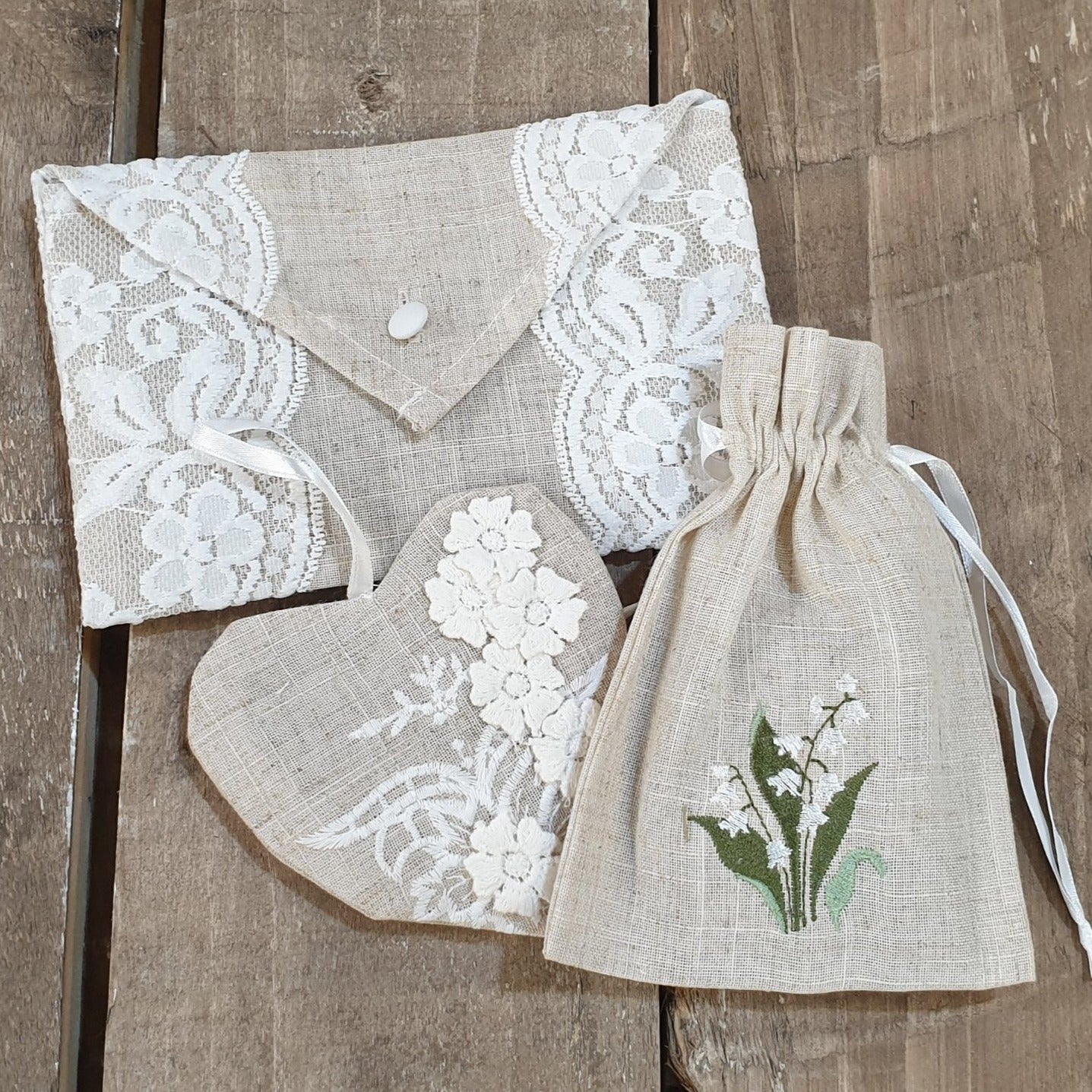 Image of Trio Pack of Linen Lavender Sachets