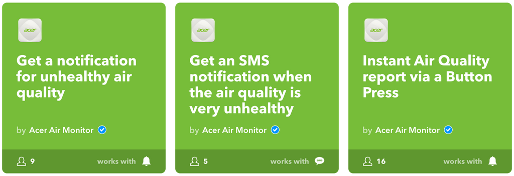 Acer Air Applets