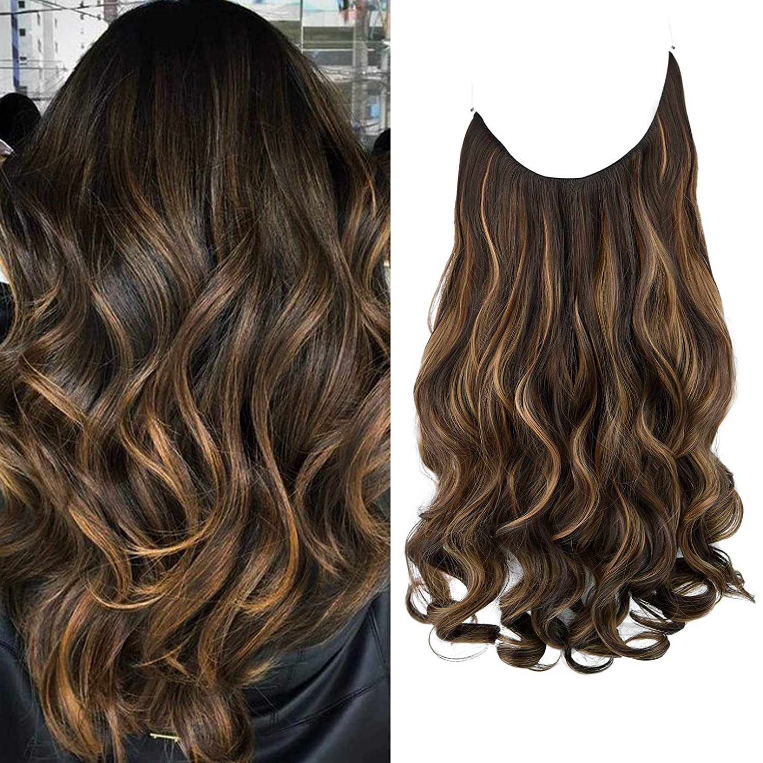 Reecho Halo Hair Extensions Wavy Collection Official Site 