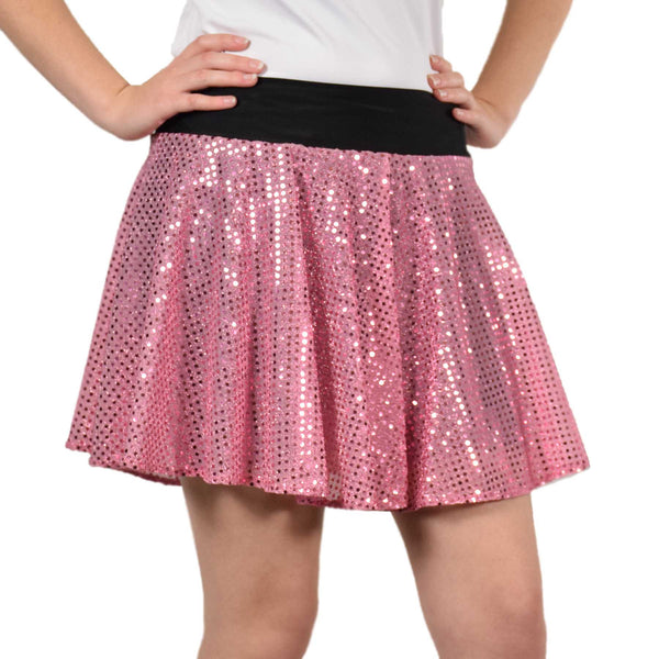 SparkleSkirts Shimmery Pink Sequin Cover-up Skirt