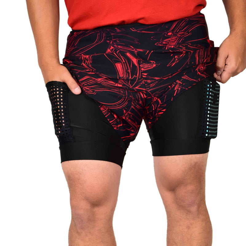 Men's Athletic Shorts - CrimsonVibes (Short) – SparkleSkirts