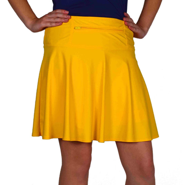 SparkleTech Long Length Yellow Running Skirt – SparkleSkirts