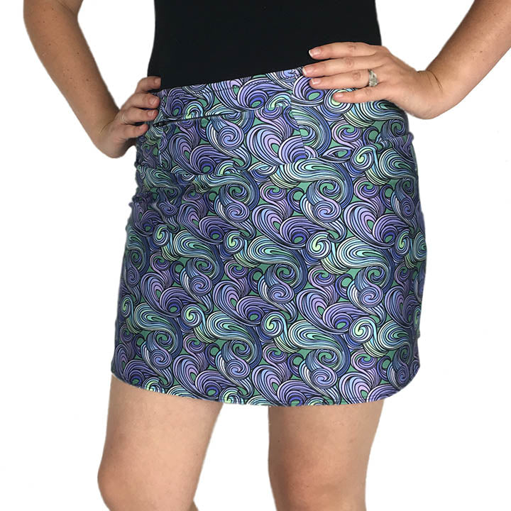 Channel Rapunzel with Fitted Swirl Running Skirt with Pockets ...