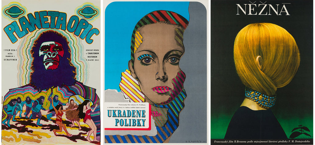 Czech Film Posters, Planet of the Apes, Stolen Kisses and Une Femme Douce Nezna