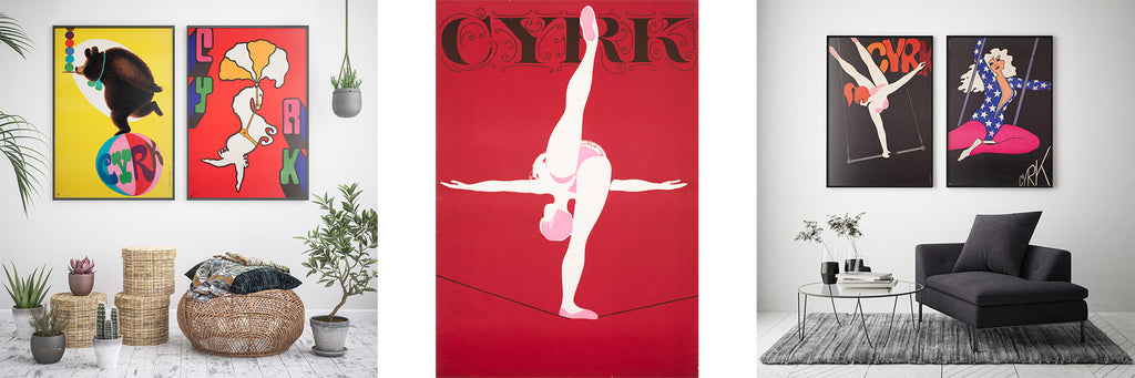 Original Vintage Polish Cyrk Circus Posters