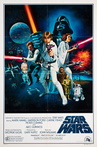 Star Wars 1977 US International Style C Film Movie Poster, Tom Chantrell