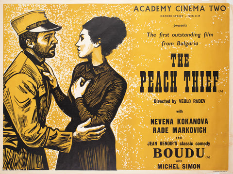 The Peach Thief Peter Strausfeld Academy Cinema UK Quad Film Poster