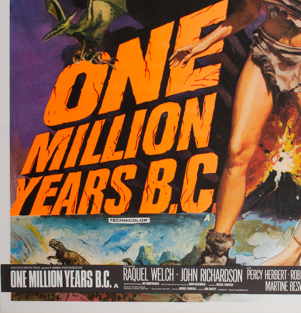 One Million Years Bcshe Double Bill 1968 Original Uk Quad Film Poster Orson And Welles