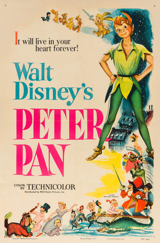 Peter Pan 1953 US Film Poster