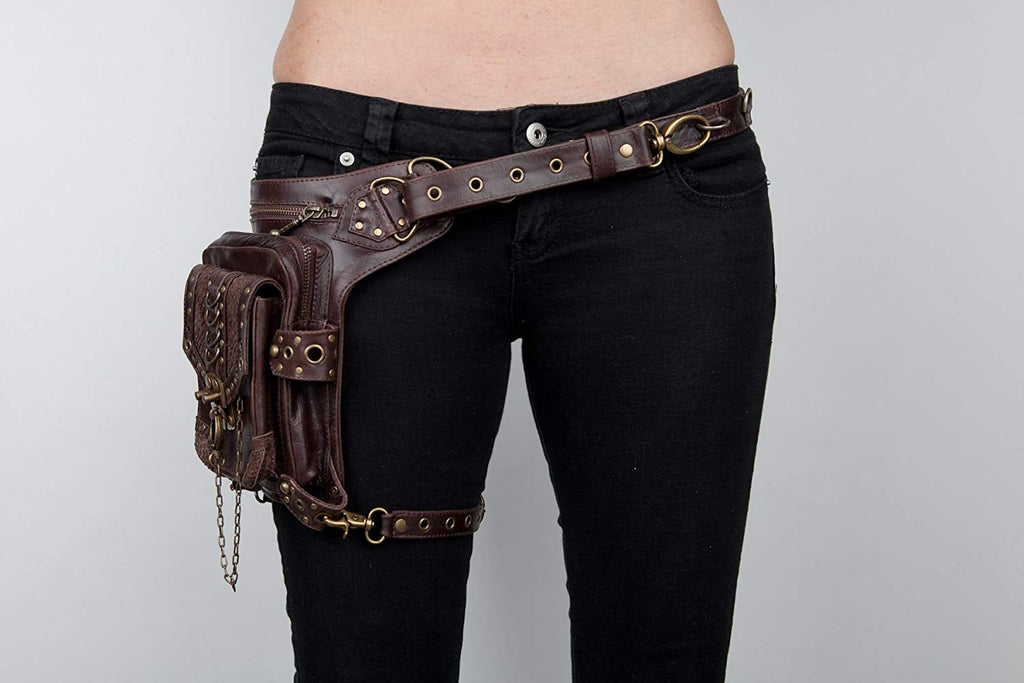 leather hip pouch