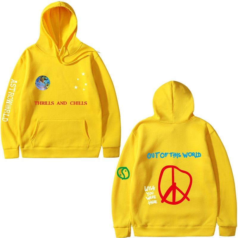 yellow astroworld hoodie