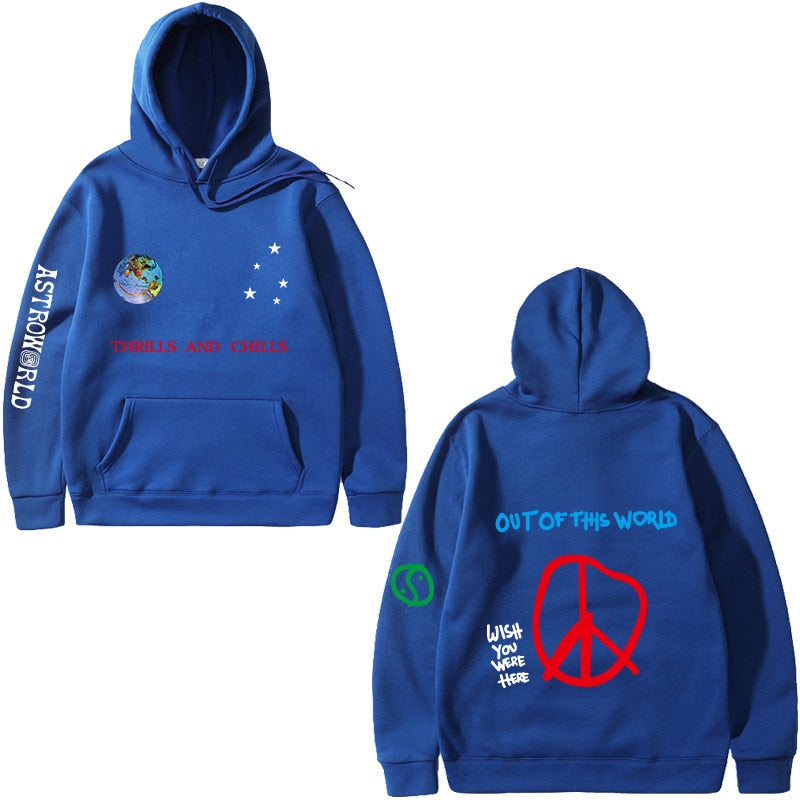 blue astroworld hoodie