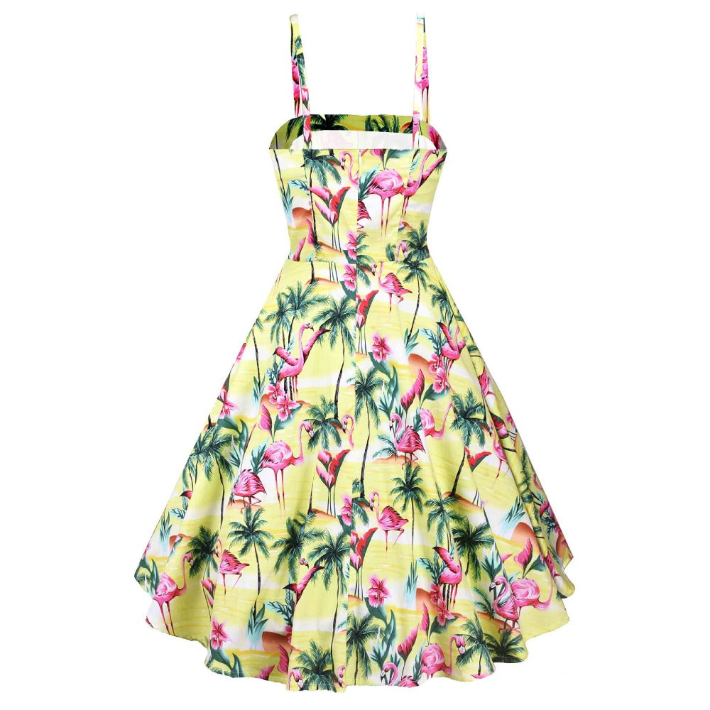 flamingo beach dress