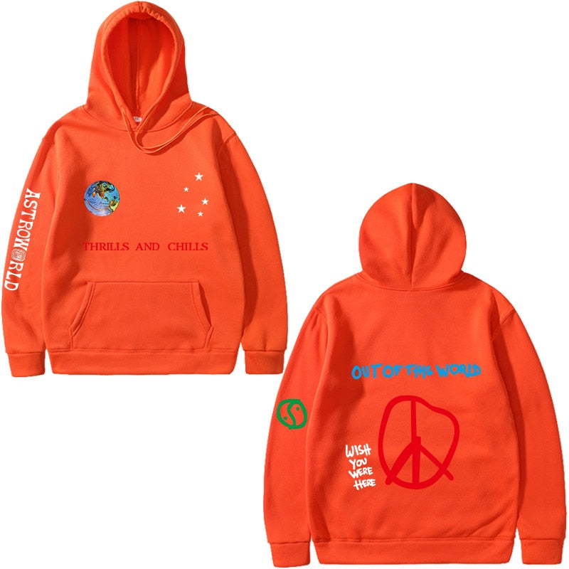 orange streetwear hoodie