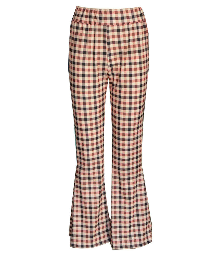 plaid bell bottom pants