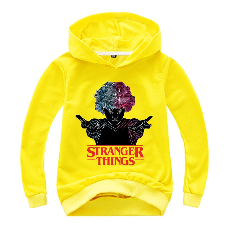 yellow stranger things hoodie