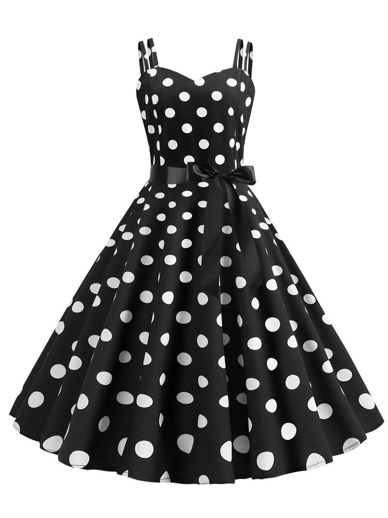 Polka Dot Dresses | Vintage Casual Simple Dress – MissFoxFashion
