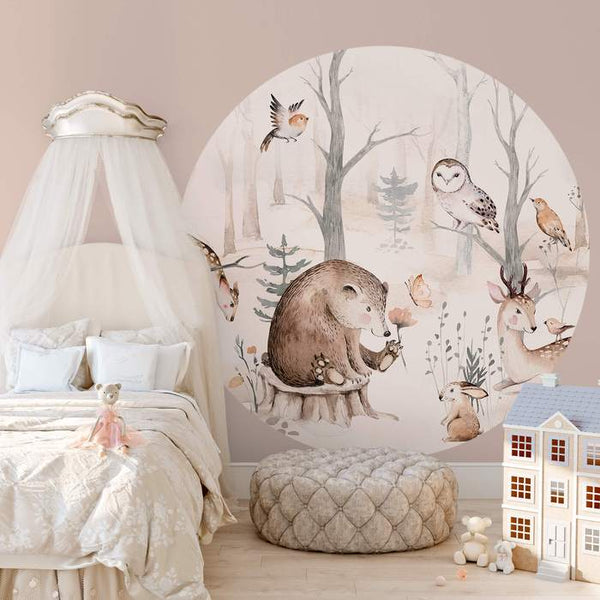 FOREST ANIMAL FRIENDS - WALL MURAL