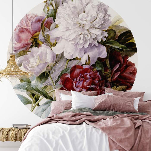 BOUQUET OF PEONIES - WALL MURAL