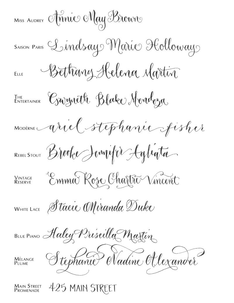 Premium Calligraphy Worksheet Set {Kaitlin Style} | The Postman's Knock ...