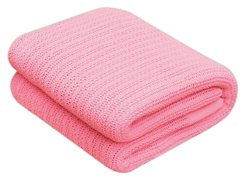 100 Cotton Cellular Blanket Quick Cleaning Supplies UK Leading...