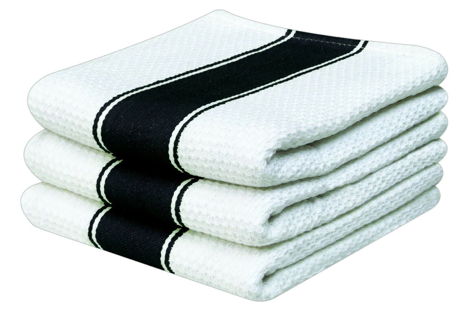 black waffle tea towels