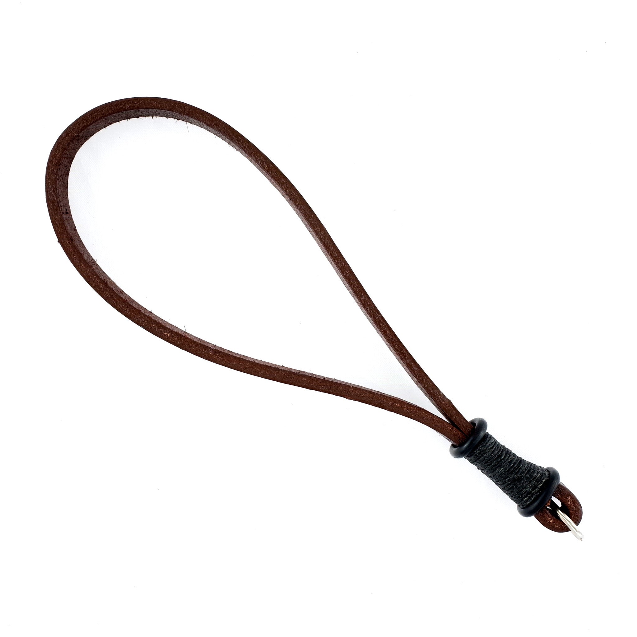 E3 Camera Wrist Strap—Brown Leather, Black Thread | E3 SUPPLY CO