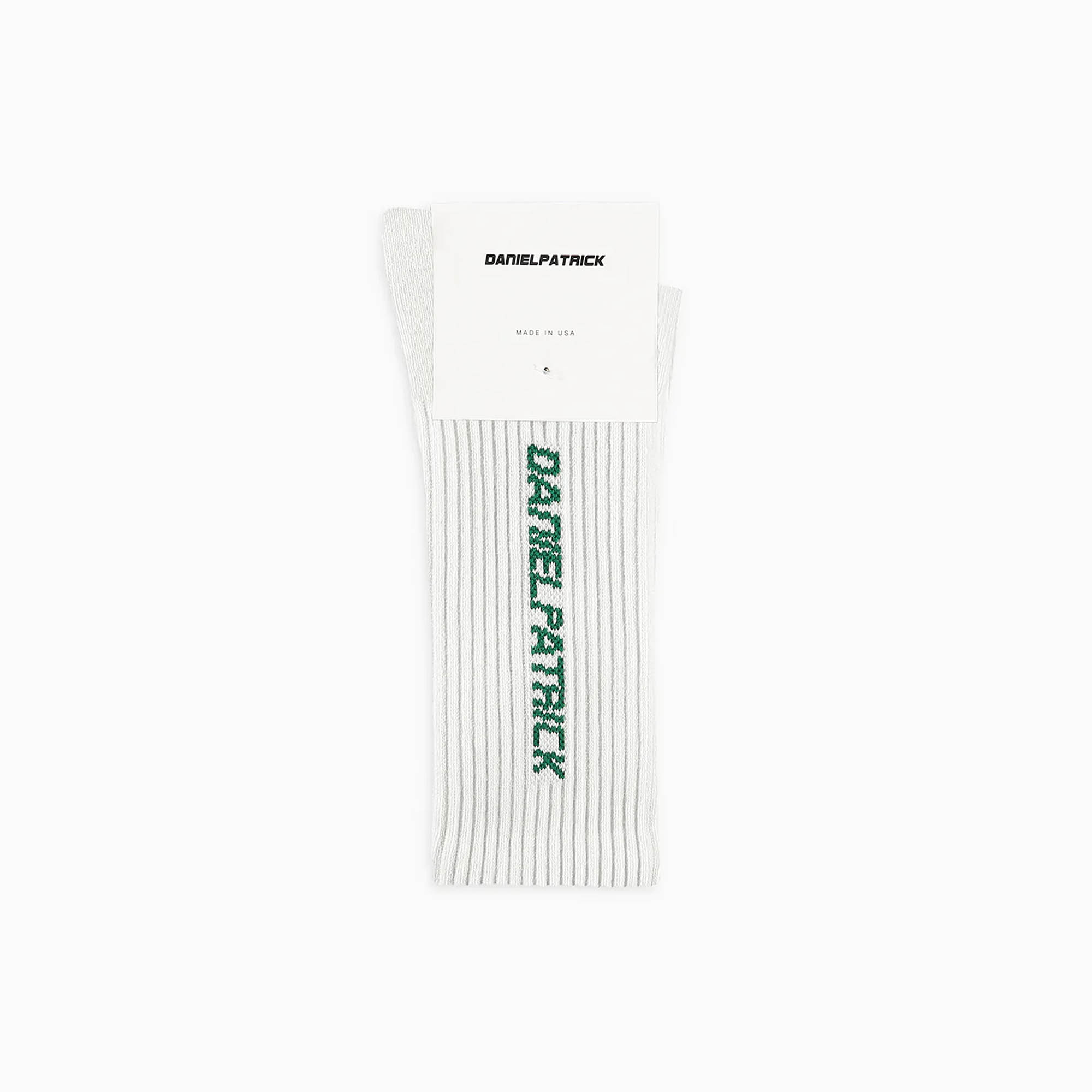 NTWRK - Wordmark Striped Logo Sock - Red-Yellow-Green