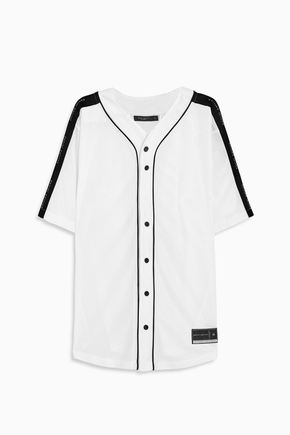 MOLPE Men's Blank Plain Hip Hop Hipster Button Down Baseball Jersey 