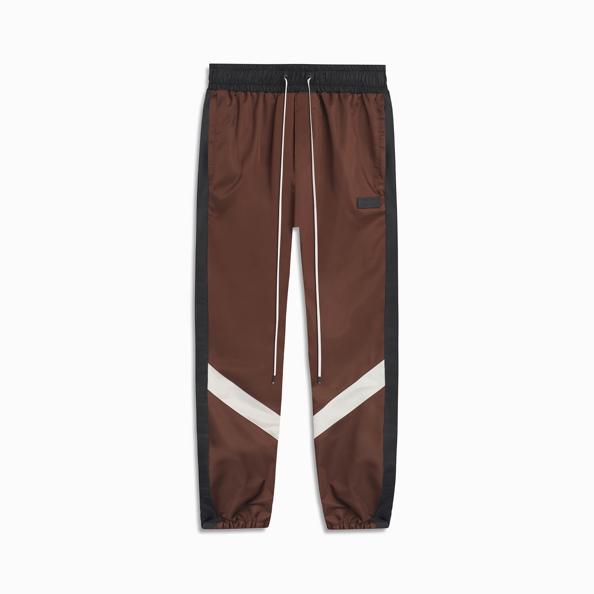 Image of parachute track pant 2.5 / brown + black + ivory