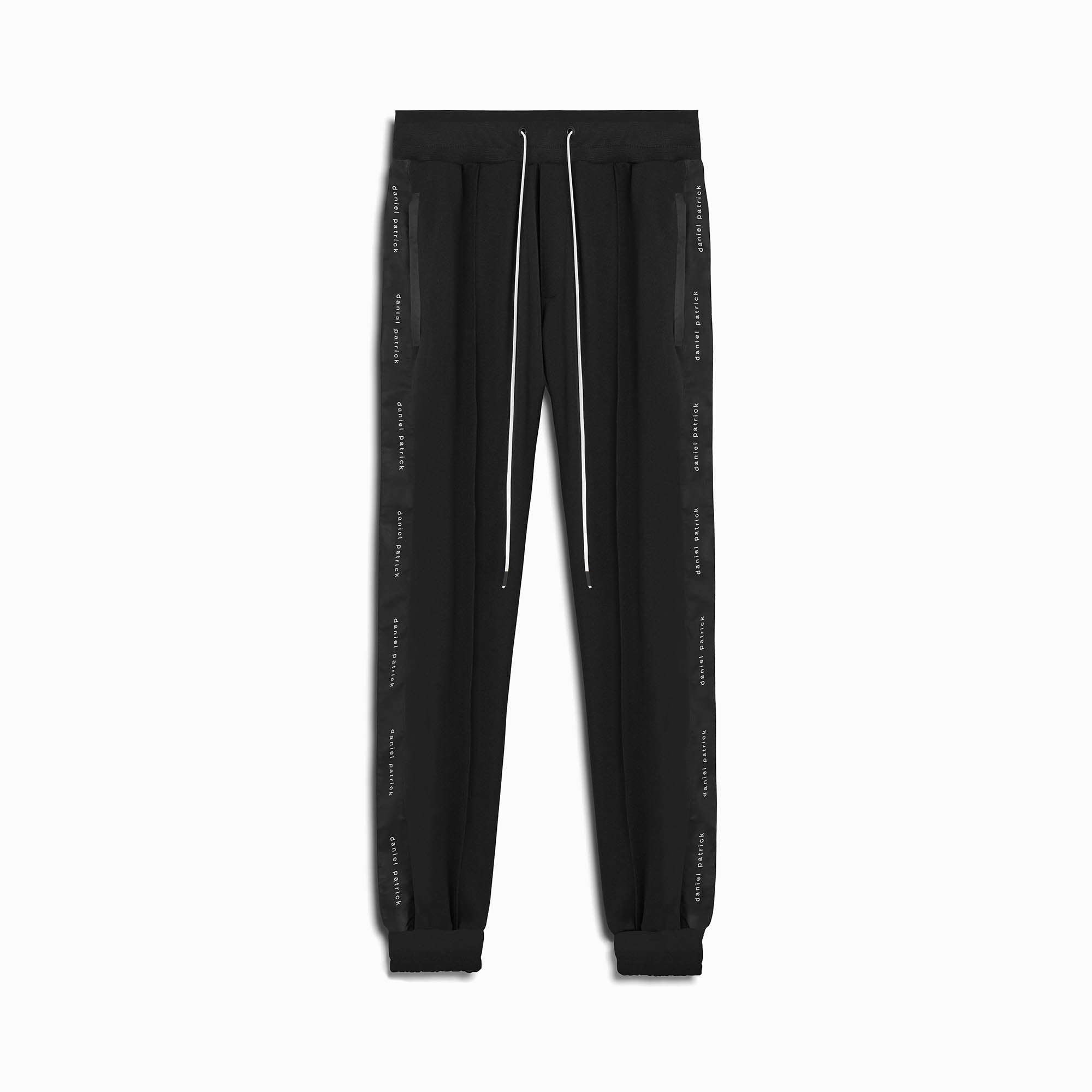 Track Pants with Piping - Black - Ladies