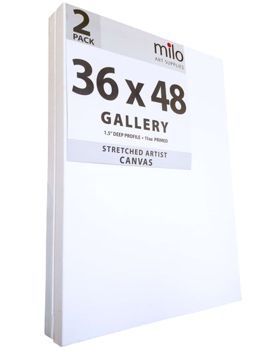 Milo PRO 24 X 30 Pre Stretched Pack of 4 Professional Artist