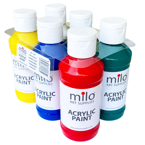 Milo Acrylic Paint 8 oz Bottles Set of 8