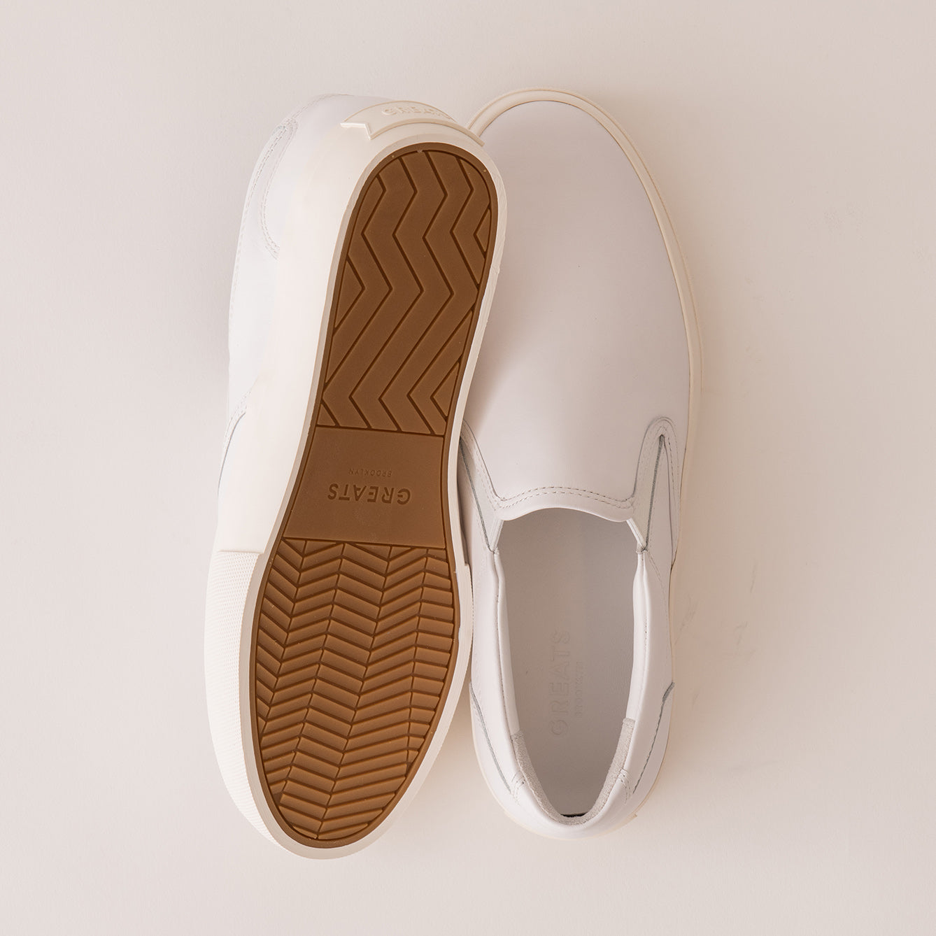 GREATS - The Royale Knit - White Gum - Men's Shoe