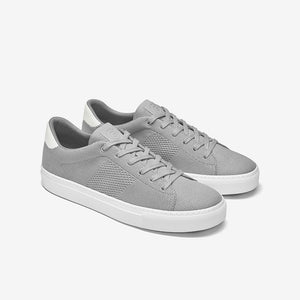 grey and white sneakers