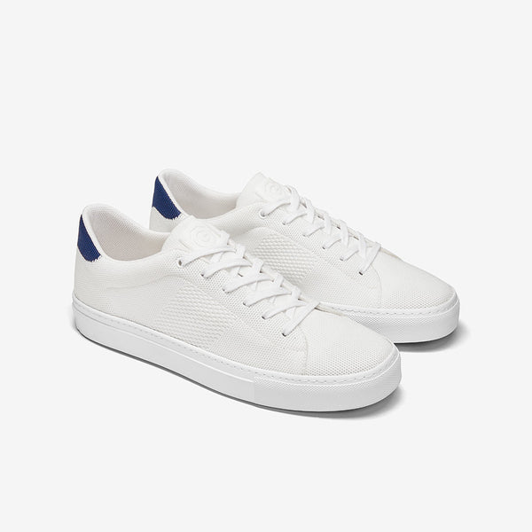 GREATS - The Royale Knit - White/Navy 