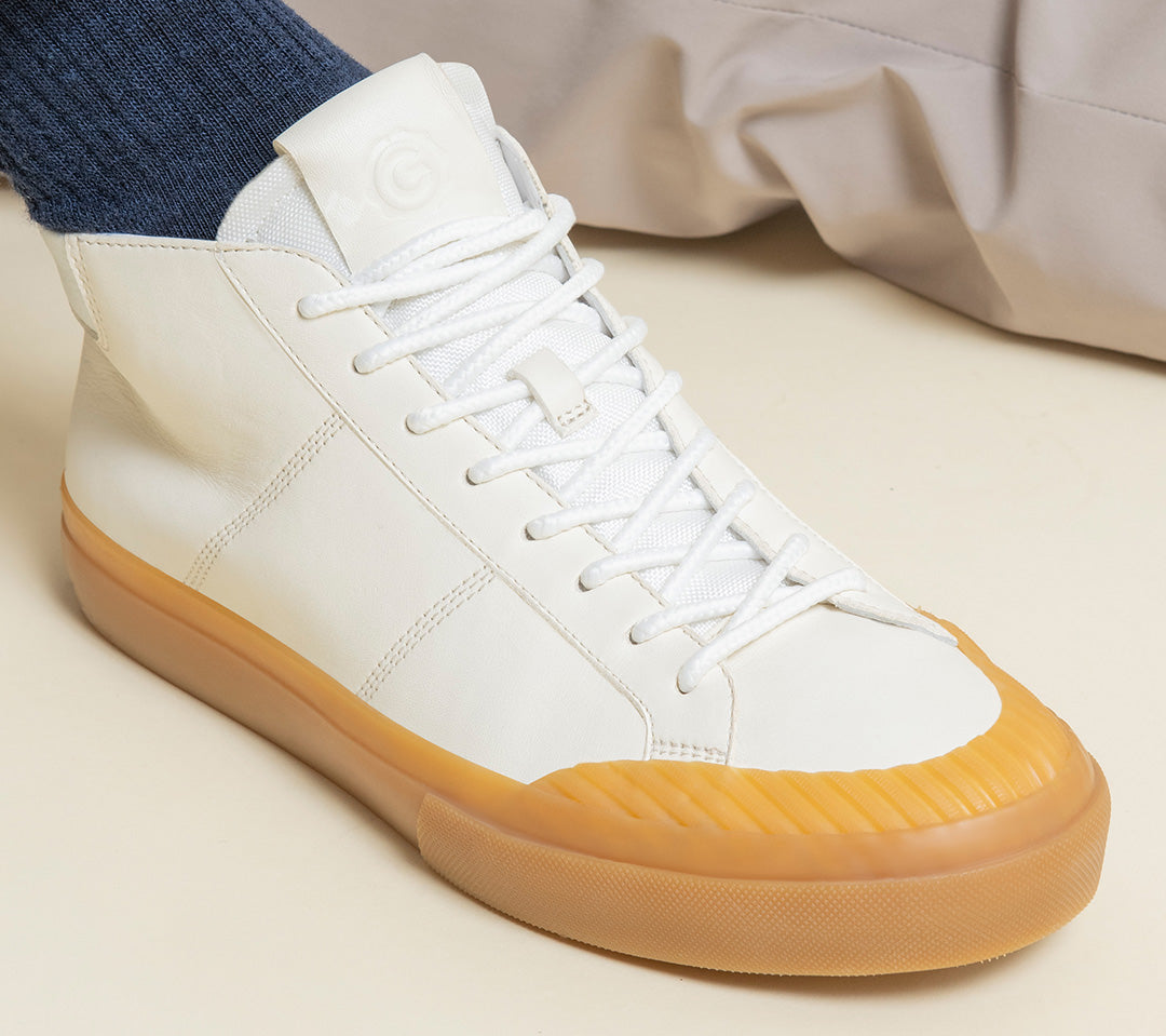 Greats The Wooster Mid Leather - Blanco Gum - Big Apple Buddy