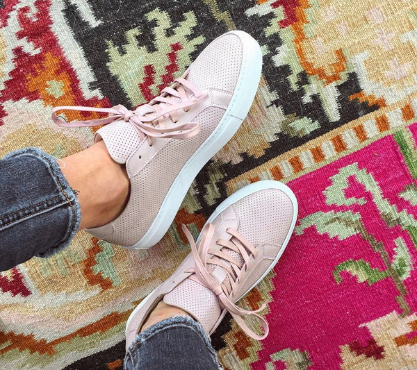 greats pink sneakers
