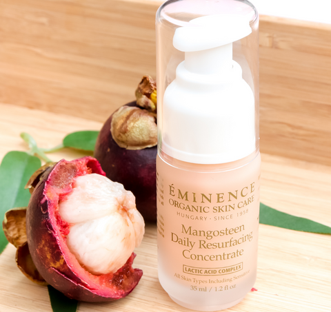 Fall skincare eminence organics Canada skincare for autumn Eminence Organics Mangosteen Daily Resurfacing Concentrate