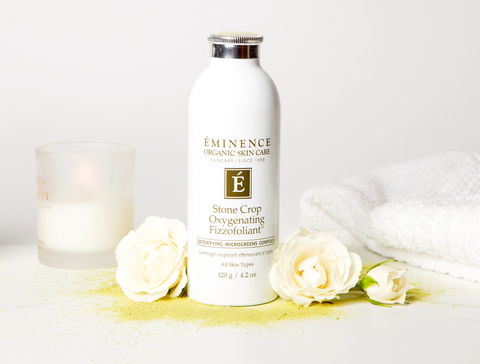 Fall skincare eminence organics Canada skincare for autumn Eminence Organics Stone Crop Oxygenating Fizzofoliant