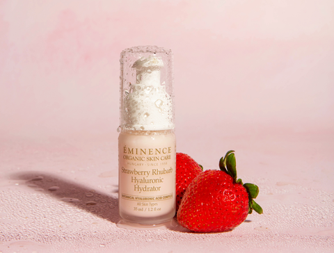 2 Eminence Organics Strawberry Rhubarb Hyaluronic Hydrator Now Available at The Facial Room