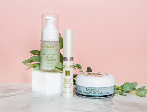 Marine Flower Peptide Collection Benefits - Eminence Organics Marine Flower Peptide Collection - the facial room