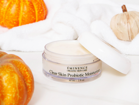 Fall skincare eminence organics Canada skincare for autumn Eminence Organics Clear Skin Probiotic Moisturizer