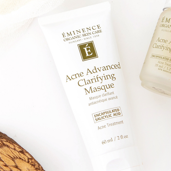 Eminence Organics Acne Advanced Clarifying Masque | Skincare routine in your 20s | The Facial Room
