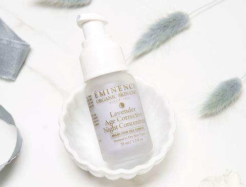 Eminence Organics Lavender Age Corrective Night Concentrate - spring skincare routine - the facial room