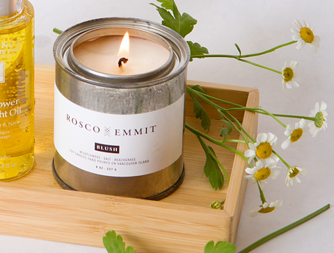 Rosco Emmit Blush Candle - spring skincare routine - the facial room