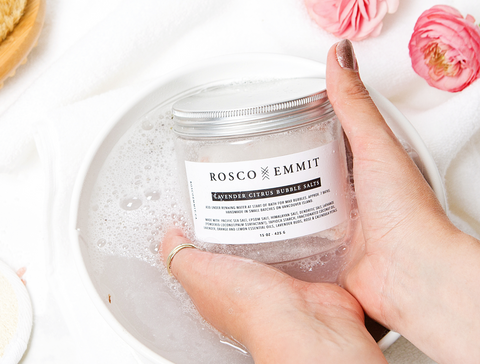 Rosco Emmit Lavender Citrus Bubble Salts - spring skincare routine - the facial room